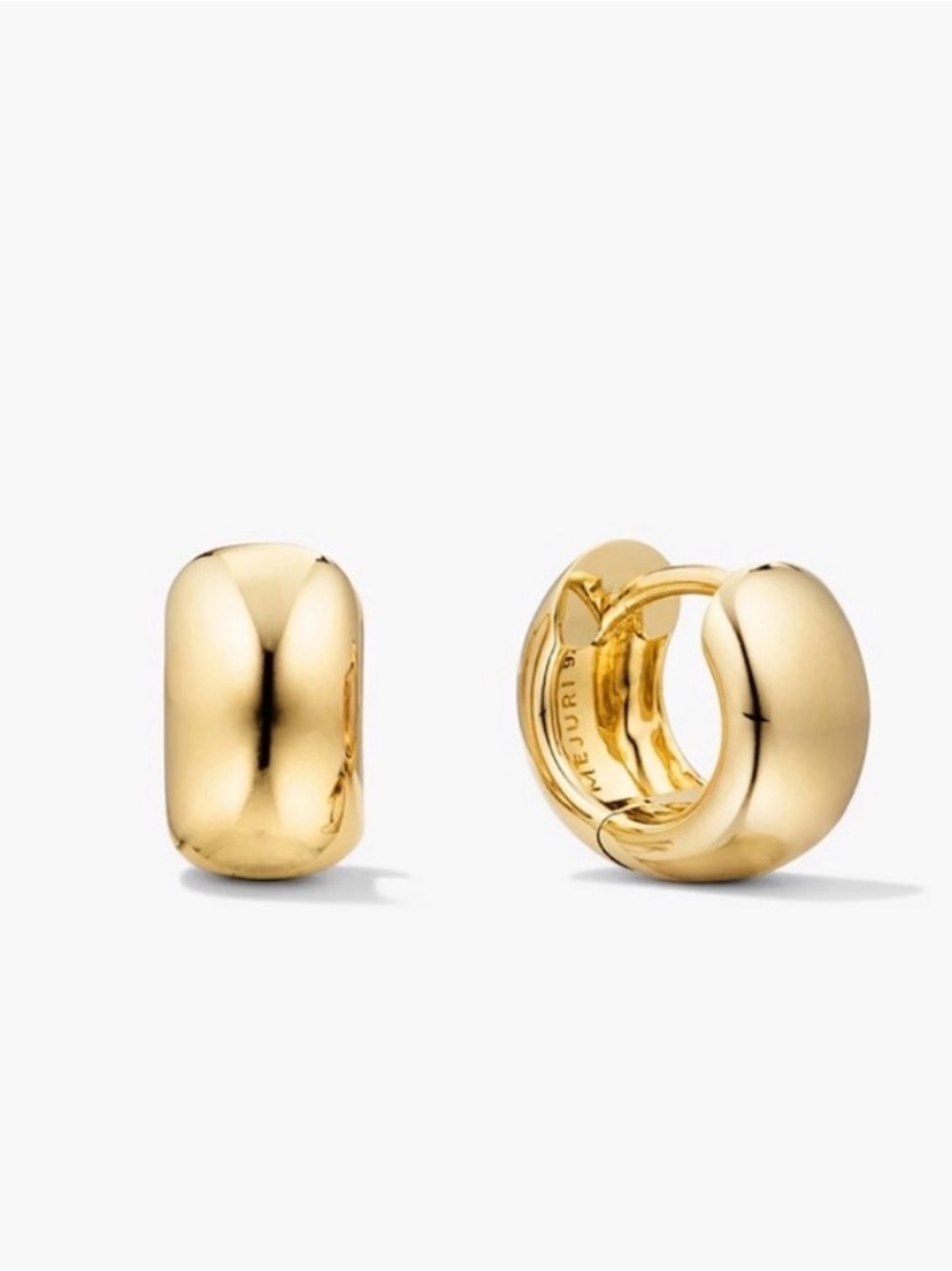 Mejuri Chunky Huggie Hoops